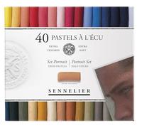 Sennelier Pastels Soft Half ST 40/PKG, aceite, multicolor, paquete de 1