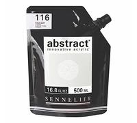 Sennelier Pintura abstracta SENNE Blanco de titanio 500 ml (Pack de 1)