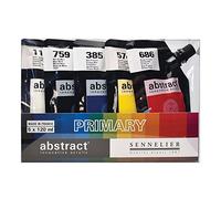 Sennelier Juego de pintura abstracta 5P – Colores primarios, 600 ml – Pack de 1