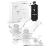 Senner ® DreamPro | Tapones para dormir tranquilamente - Protección auditiva en entornos ruidosos, para dormir de lado (SNR 29dB) - Anti ronquidos - Hipoalergénicos, 2 tamaños, Estuche aluminio