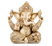 Señor Ídolo Estatua de elefante Buda Ganesh escultura 26. 5 x 30. 5 cm Blessing Home Diwali Decoración Resina Arte Artesanía Escritorio Ornamento