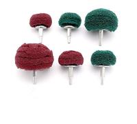 SENRISE - Pulidor abrasivo, rueda de pulido de 50 - 100 mm, almohadilla limpiadora, pulidora, para lijadora, herramienta eléctrica, taladro, de color verde/rojo, 2 unidades, rojo