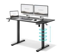 SENSE7 Escritorio de altura ajustable, eléctrico, 120x60 cm. Mesa para juegos, mesa para ordenador, escritorio de pie, mesa para PC, ergonómica, con función de memoria, color