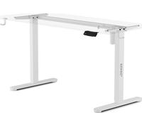 SENSE7. Estructura de mesa eléctrica, color blanco. Marco de escritorio eléctrico con ajuste de altura. Estructura de escritorio eléctrica con función de memoria y sistema anti-colisión