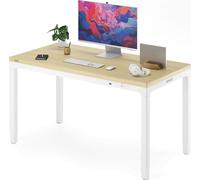 SENSE7 MANMA: Escritorio eléctrico con ajuste de altura, superficie grande de 160x80 cm, capacidad de carga de 120 kg, sistema anti-colisión, puertos USB, color blanco, material: MDF
