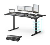 SENSE7 NOJO Light: Escritorio ajustable en altura, 160x80 cm. Eléctrico, con función de memoria, ergonómico, color . Estructura de escritorio para gaming