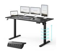 SENSE7 NOJO LIGHT: Escritorio de altura ajustable, eléctrico, 140x70 cm, color . Escritorio para gaming, escritorio para ordenador, escritorio de pie, mesa de trabajo con memoria, estación de trabajo