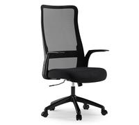 Silla de oficina ergonómica Juno, diseño ergonómico, color , con soporte lumbar, respaldo de malla, función de inclinación, altura ajustable, ideal para trabajar desde casa, capacidad máxima de 130 kg