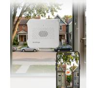 SensForge Cámara de ventana inalámbrica antirreflejos, doble banda de 2.4 GHz y 5 GHz Wi-Fi cámara de seguridad para el hogar, detección inteligente gratuita de humanos, vehículos y animales, nube de
