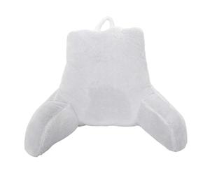 SENSLY - TX9127 Cojín de Lectura Lumbar con Reposacabezas y Reposabrazos - Funda Desmontable Lavable - Diseñado para Sofá, Cama o Suelo - Dimensiones 86 x 45 cm - Color Gris