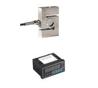 Sensor de celda carga tipo S con pantalla indicadora compresión y tensión pesaje 200 kg 300 500 1 T 2(2T and Indicator)