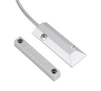 Sensor de Contacto Magnético con Cable, Persiana Enrollable, Interruptor de Lengüeta para Puerta, Sensor, Detector, Interruptor para el Hogar, Garaje, Alarma, Seguridad para la Seguridad de la Puerta