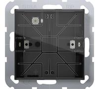 Sensor de contacto rotatorio KNX-Tastsensor 4.55 Komfort, de un solo contacto, sistema 55, sensor de temperatura y humedad, 1 unidad.