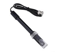 Sensor de detección de pH con sonda de electrodo BNC para medir la acidez en líquidos compatible con monitoreo ambiental (negro)