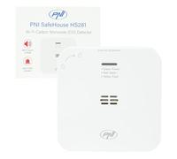 Sensor de monóxido de Carbono (CO) PNI SafeHouse HS281 con Wi-Fi, Control Desde la aplicación Tuya Smart, alimentación por Pilas AA, 85dB, Alarma Sonora y Visual, Alarma silenciosa