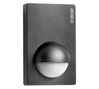 Sensor de movimiento IS 180-2 (Alcance sensor: 12 m, Negro, Ángulo de detección sensor: 180 °, L x An x Al: 56 x 76 x 120 mm)