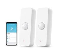 Sensor de Movimiento WiFi, Detector de Movimiento Inteligente inalámbrico Tuya PIR para Seguridad en el hogar, con aplicación de monitoreo Remoto, Comando de Voz Compatible con Alexa (2 Pack)