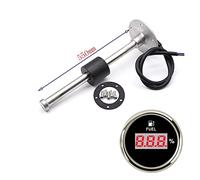 Sensor de nivel de líquido, Medidor de indicador nivel aceite 0-190hm con sensor combustible 15 0 mm 200 250 450 for digital 5 2 Calibre(550MM BS)