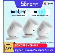Sensor de presencia humana Zigbee SONOFF SNZB-06P, radar de microondas de 5,8 GHz, escena inteligente ZBBridge-P eWeLink Alice Alexa Google, 1-10 Uds.