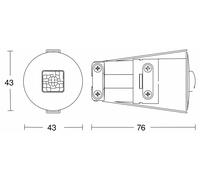 Sensor De Presencia Steinel Stein Ir Quattro Micro Com1.Sensor De Presencia Steinel Ir Quattro Micro Com1