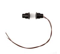 Sensor de puerta magnético con cable, 5 unidades, de ABS, 19 x 25 mm, compacto para ventanas y puertas, contacto normal abierto/cerrado, distancia de disparo de 25-35 mm para sistema de alarma