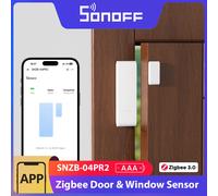 Sensor de Puerta/Ventana Zigbee SONOFF SNZB-04PR2 SenseGuard DW Gen2, Seguridad Activa con Alertas de Manipulación, Monitoreo por Aplicación a través de ZBBridge-P