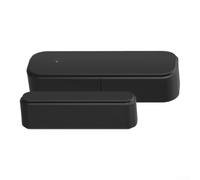 Sensor de puerta WiFi inteligente, alarma de entrada magnética inalámbrica para sistema de seguridad del hogar, control de aplicación de 2.4 GHz, negro (ZB (negro))