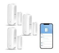 Sensor de puerta y ventana Zigbee inteligente, requiere Hub Zigbee, compatible con Alexa/Google Home/Home Assistant/Tuya, Detector inalámbrico de contacto de ventana para sistema de alarma, No se