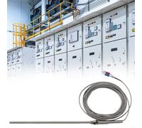 Sensor de sonda termopar tipo K con punta de acero inoxidable y rosca de montaje M8 para aplicaciones de control de procesos y HVAC (30 mm-Wire 5 m)