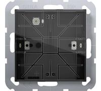 Sensor de tacto rotatorio KNX-Tastsensor 4, estándar, de 1 contacto, sistema 55, con sensor de temperatura, LEDs de estado RGB, 1 unidad.