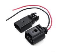 Sensor de temperatura del aire ambiente exterior con para Golf para Jetta y | Para A4 para A6 Q5 para TT, pieza compatible No. 6RD820535 1J0973702, unidad de plástico negro y rojo fácil de instalar para