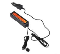 Sensor de temperatura LCD digital para coche y medidor de voltaje, termómetro para interiores y exteriores con mínimo para grabación máxima, monitor de sistema de 12 V 24 V, cable de 1,5 m