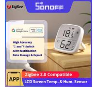 Sonoff Sensor de Temperatura y Humedad SNZB-02D Zigbee con pantalla LCD Compatible con Alexa/Google