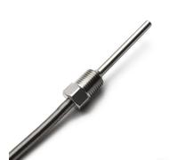 Sensor de termopar tipo K 2m acero inoxidable impermeable | Sonda de acero inoxidable, resistente al agua, rango de 0 - 500 °C, ideal para regulador PID, para construcción robusta