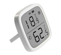 Sensor inalámbrico de humedad de temperatura con pantalla LCD de 2.5 pulgadas, compatible con Zigbee 3.0 para puerta de enlace y para Alexa, monitor de clima inteligente para habitación y oficina