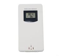 Sensor inalámbrico para exteriores FanJu para estación meteorológica | Monitoreo de temperatura y humedad, 433,92 MHz para frecuencia, montaje en pared o soporte, construcción de plástico