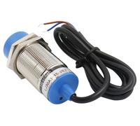 Sensor inductivo de proximidad, 15 mm, 90-250 VAC, 400 mA, contacto normalmente abierto (NO), 2 hilos