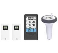 Sensor inteligente IMMAX NEO LITE para medir la temperatura del agua de la piscina, con 2 sensores internos de temperatura y humedad, compatible con TUYA