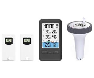 Sensor inteligente IMMAX NEO LITE para medir la temperatura del agua de la piscina, con 2 sensores internos de temperatura y humedad, compatible con TUYA
