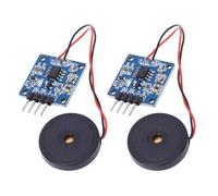 Sensor piezoeléctrico AD DO Sensibilidad de salida 2 piezas | Módulo de interruptor de vibración, cerámica piezoeléctrica, electrónico, puerto A0, salida TTL, sensibilidad, 2 piezas