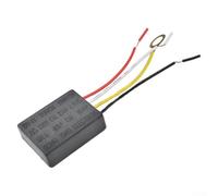 Sensor Táctil 3 Vías 220V para Lámpara de Noche, Interruptor Dimmer con Inducción Corporal para Mesa y Pared, Kit DIY 2 Unidades Negro(1 pcs)