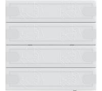 Sensor táctil KNX 4 comfort 4f TS4 ws - Sensor táctil para automatización doméstica KNX 5004003