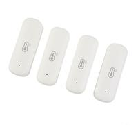 Sensor Temperatura Humedad WiFi para tuya 4-Pack Interior Sensor | Monitoreo en tiempo real, app para tuya para Smart Life, compatible para alexa Google, 4 sensores incluidos, para fácil