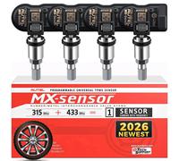 Autel-Sensor TPMS MX 2 en 1, herramienta de monitoreo de presión de neumáticos, 315MHz, 433MHz, Clon-able, programación, para TS501, TS508 4pcs Metal Valve