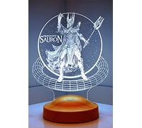 Sentidos Señor de los Anillos Luz nocturna LED Regalos Lámpara con Nombres Grabado Personalizado Regalos de Cumpleaños Lámpara de Escritorio (El Señor de los Anillos - Sauron)