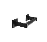 SENTO - Portarrollos de Papel higiénico de Doble Poste, Montaje en Pared, fácil instalación, Metal Resistente, Negro Mate