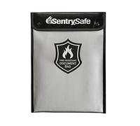 SentrySafe FBWLZ0 Bolsa resistente al fuego y al agua con cremallera para documentos, 3,81 x 27,94 x 38,1 cm