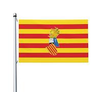 Senyera Valenciana Preautonòmica Banderas 3x5 Ft Bandera de decoración al aire libre Bandera ligera Banderas de fiesta en casa Patio 3x5 Banderas