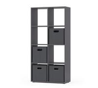 Separador De Ambientes Scutum 143 X 72 Cm Con 4 Cajones Plegables Vicco