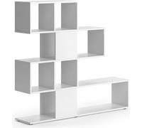 Separador de ambientes Vicco Hylda Blanco 124.4 x 113 cm con 4 cajones plegables, Model 40253